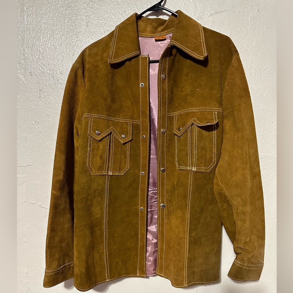 Suede Button Down Shirt